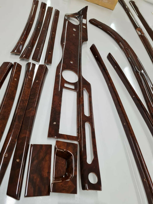 MERCEDES W108 Wood Trim DASH INTERIOR 24 pieces DASH WOOD SET TRIM FULL fits 109