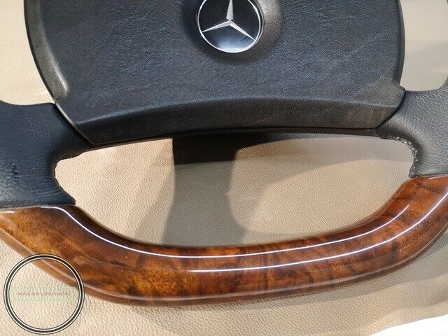 Mercedes Benz Wood Steering Wheel R107 w123 W124 W126 W201AMG Look Burlwood