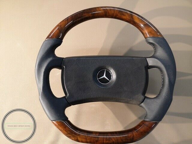 Mercedes Benz Wood Steering Wheel R107 w123 W124 W126 W201AMG Look Burlwood