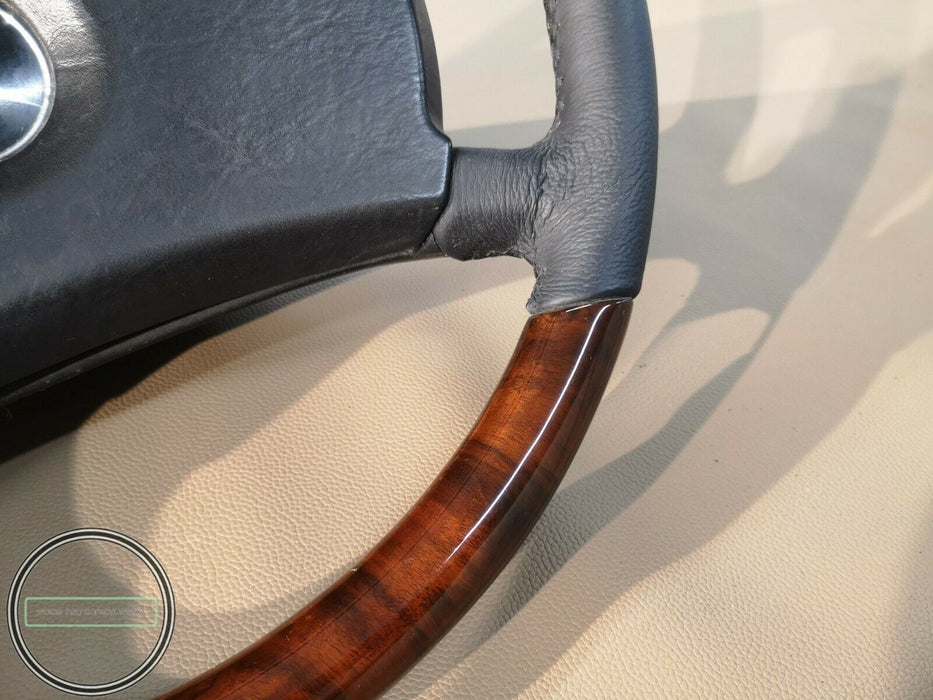 Mercedes r107 w123 w124 w201 wood steering wheel Burled Walnut