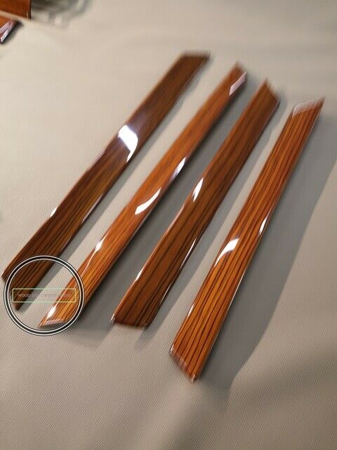 Mercedes Benz W124 Zebrano Wood Door Trim Set 300CE 300TD 220E