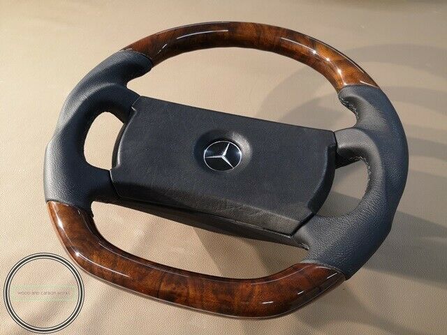 Mercedes Benz Wood Steering Wheel R107 w123 W124 W126 W201AMG Look Burlwood
