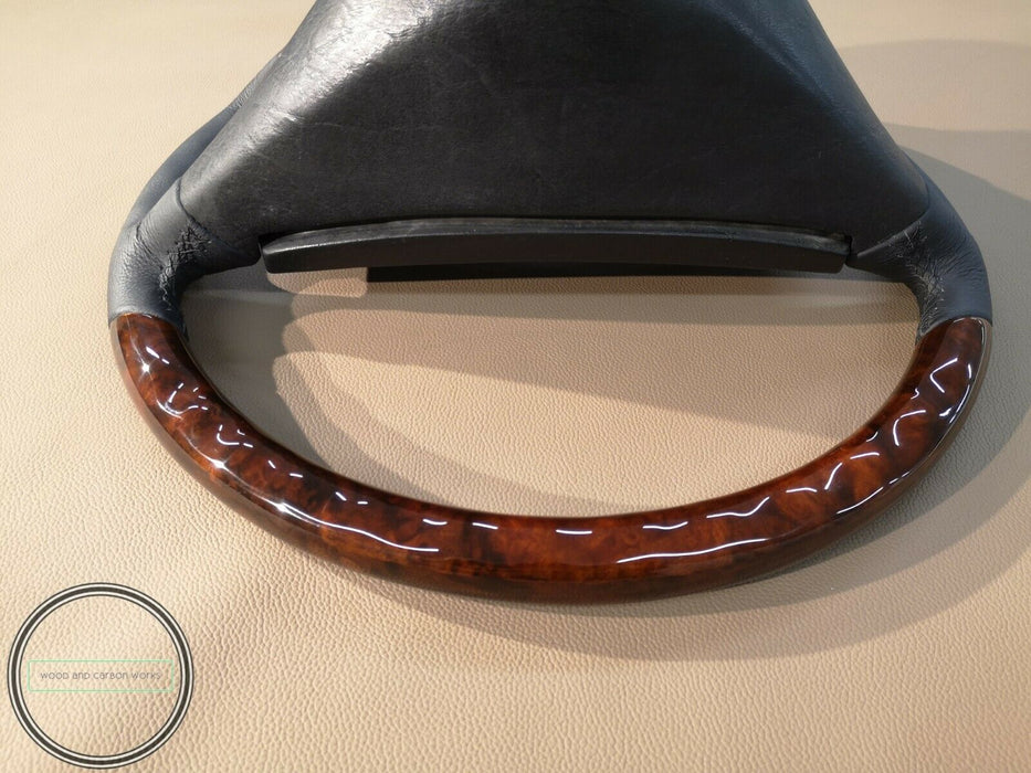 Mercedes r107 w123 w124 w201 wood steering wheel Burled Walnut
