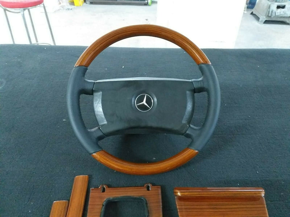 Mercedes W123 Wood Trim Set Dashboard wood C123 Zebrano Panel Steering