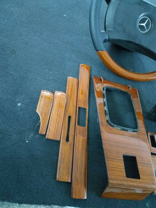 Mercedes W123 Wood Trim Set Dashboard wood C123 Zebrano Panel Steering