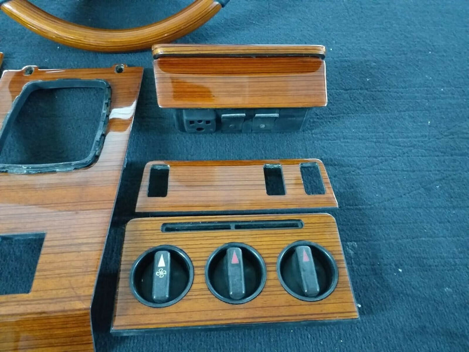 Mercedes W123 Wood Trim Set Dashboard wood C123 Zebrano Panel Steering