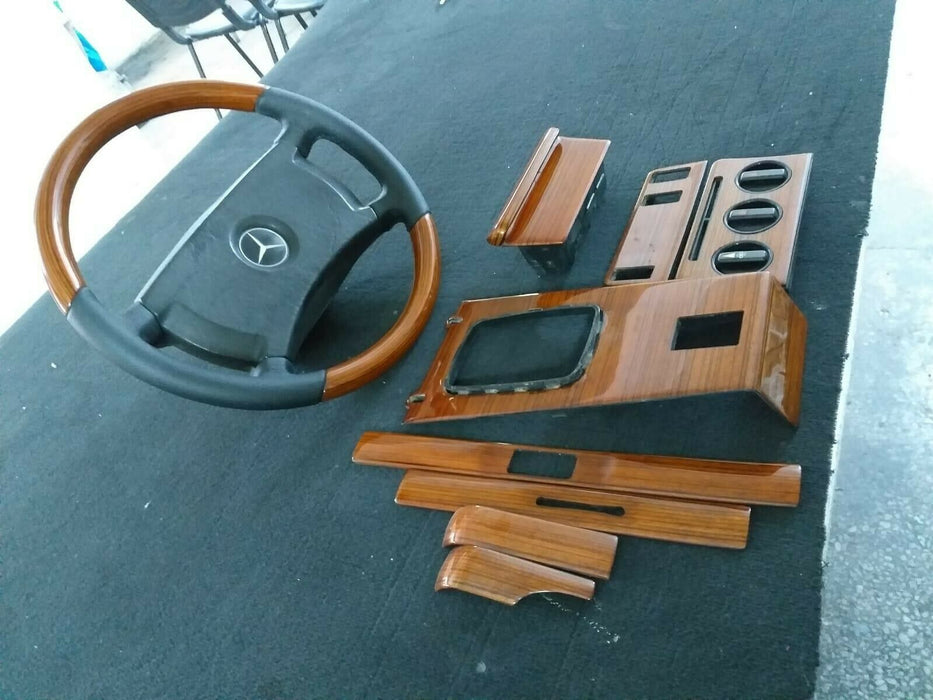 Mercedes W123 Wood Trim Set Dashboard wood C123 Zebrano Panel Steering