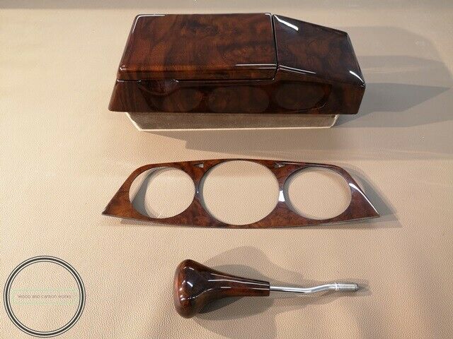 Mercedes W123 Wood Trim Accessory set C123 Coupe Burled Walnut Burlwood