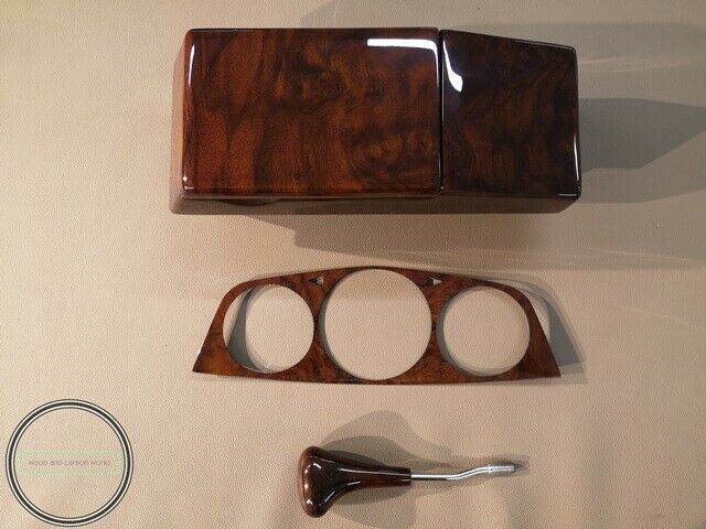 Mercedes W123 Wood Trim Accessory set C123 Coupe Burled Walnut Burlwood