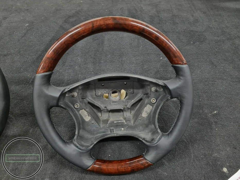 Mercedes Benz Wood Steering Wheel for W203 Amg Mercedes Benz  Burlwood C32 Amg