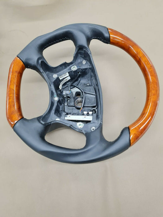 03-09 Mercedes R230 SL Wood Steering Wheel Black AMG LOOK