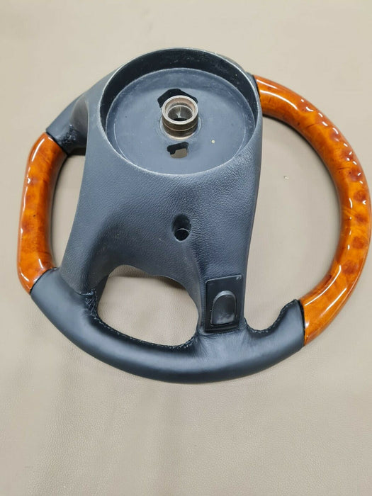 03-09 Mercedes R230 SL Wood Steering Wheel Black AMG LOOK