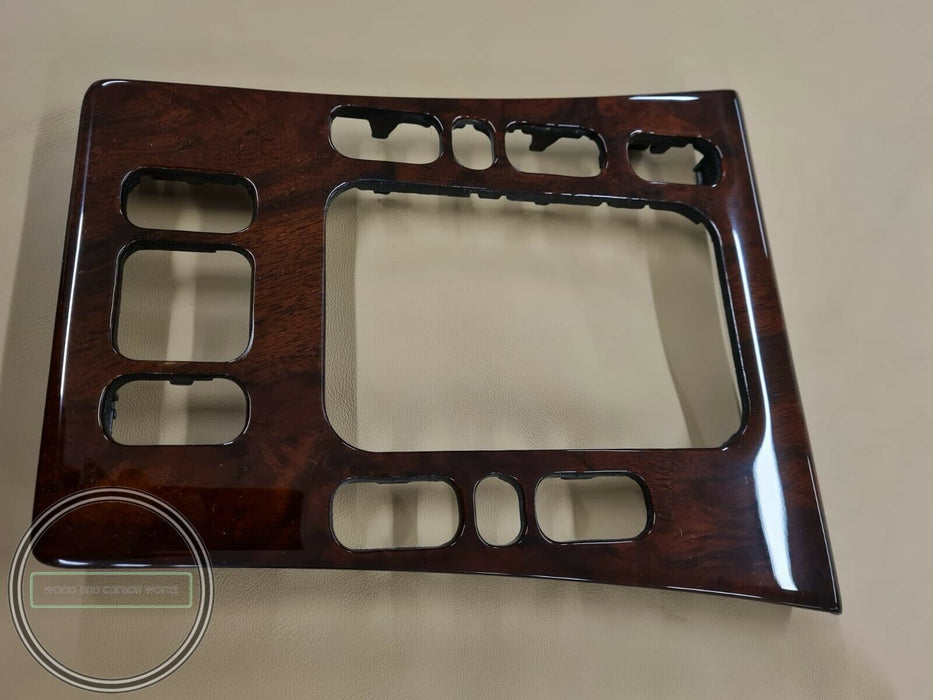Mercedes w210 CENTER CONSOLE Wood Trim elegance  center BURLED WALNUT BURLWOOD