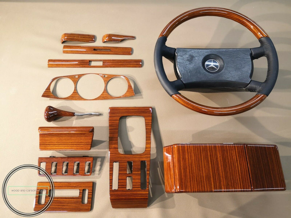Mercedes Benz Wood Trim Full set for W123 Dashboard C123 Zebrano
