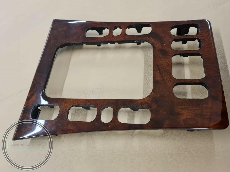 Mercedes w210 CENTER CONSOLE Wood Trim elegance  center BURLED WALNUT BURLWOOD