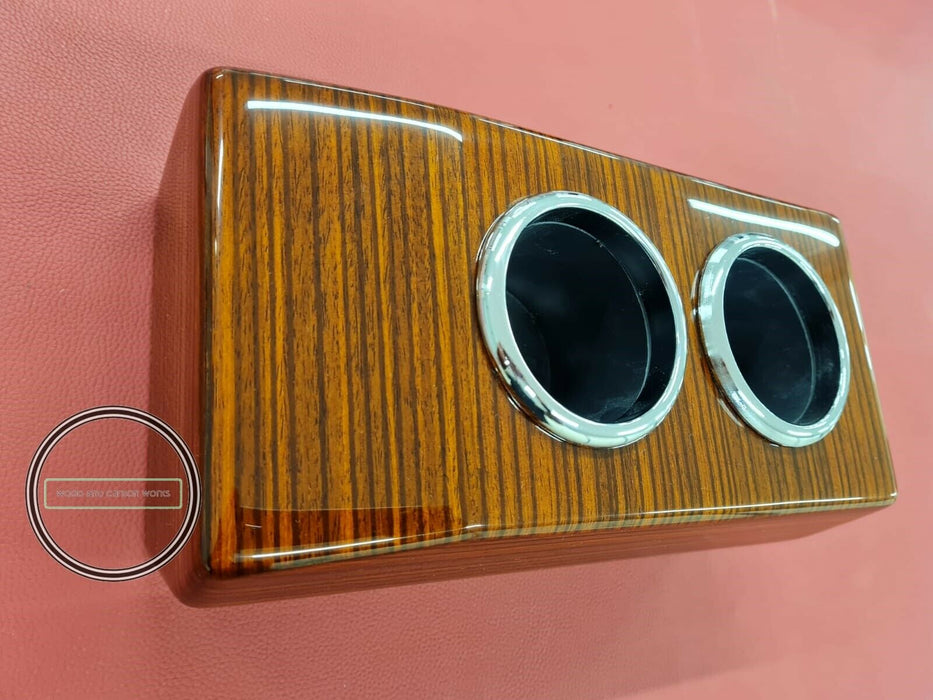 Mercedes R107 wood cup holder ZEBRANO Slc sl W107 WOOD BOX