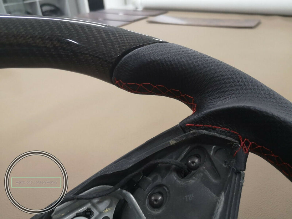 Mercedes W212 Steering wheel Carbon Fiber E63 Amg F1 shifters 2010-2013