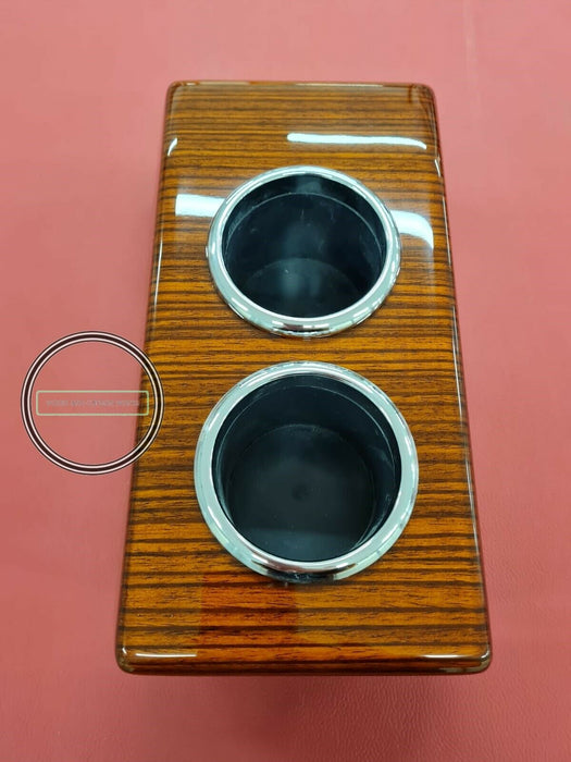 Mercedes R107 wood cup holder ZEBRANO Slc sl W107 WOOD BOX