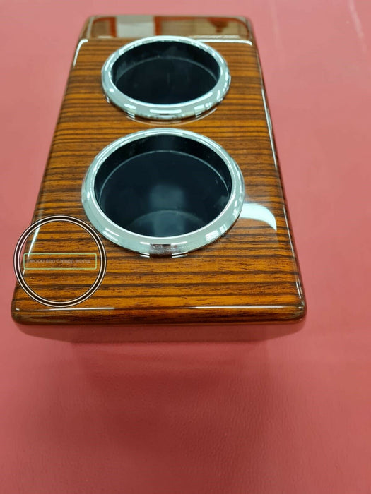 Mercedes R107 wood cup holder ZEBRANO Slc sl W107 WOOD BOX