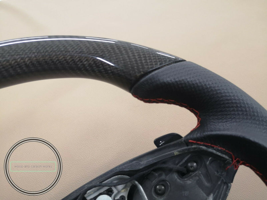 Mercedes W212 Steering wheel Carbon Fiber E63 Amg F1 shifters 2010-2013