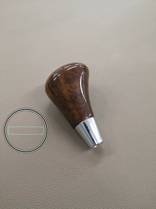 MERCEDES-BENZ GEAR SHIFT KNOB FOR W140 W202 W210 W201 WALNUT WITH LOGO