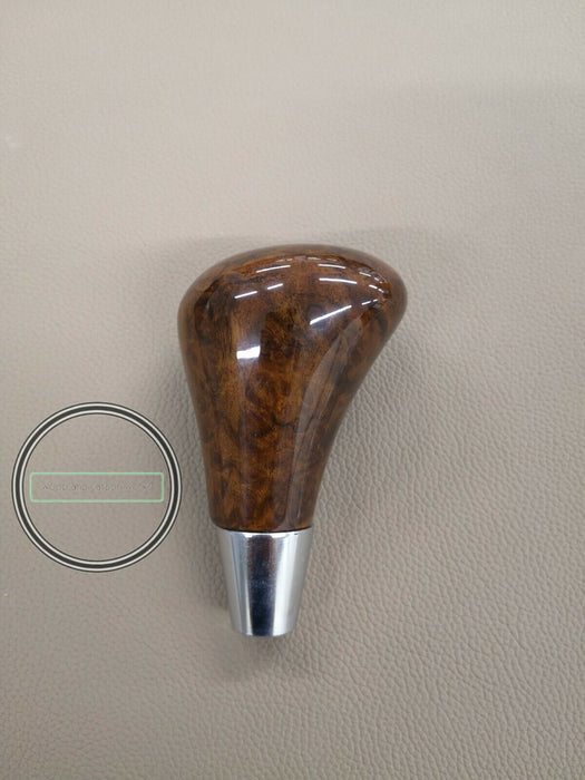 MERCEDES-BENZ GEAR SHIFT KNOB FOR W140 W202 W210 W201 WALNUT WITH LOGO