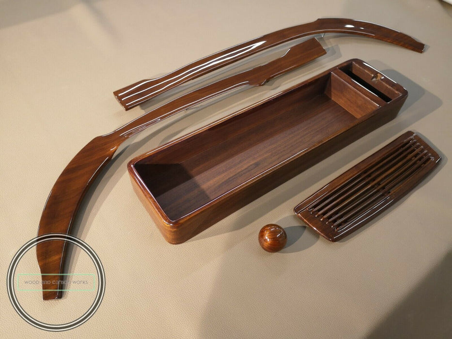 Mercedes Benz W113 Wood Trim Set 250sl 230sl 280sl Pagoda Plain Walnut GLOSS RHD