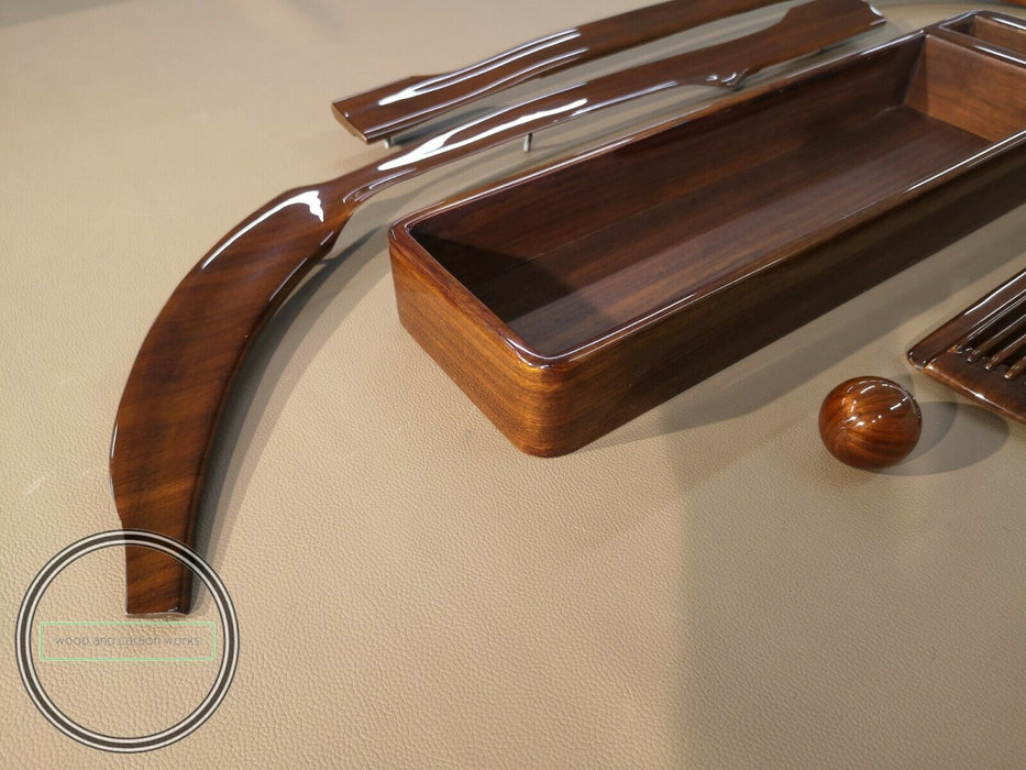 Mercedes Benz W113 Wood Trim Set 250sl 230sl 280sl Pagoda Plain Walnut GLOSS RHD