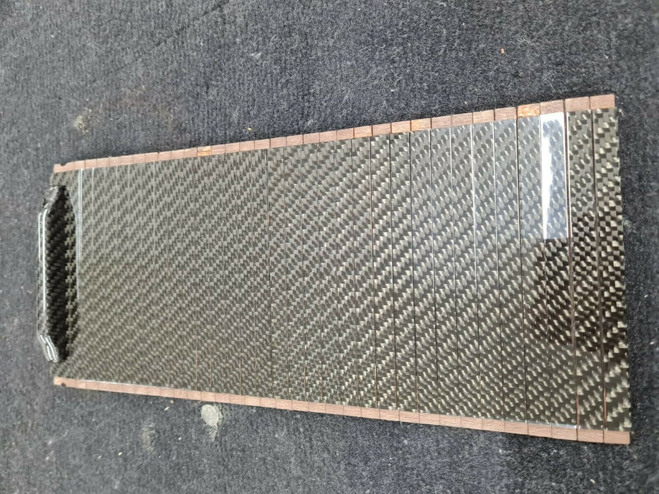 Mercedes Benz R129 SL Rollup Blind center console arm rest accordion Carbon99-01