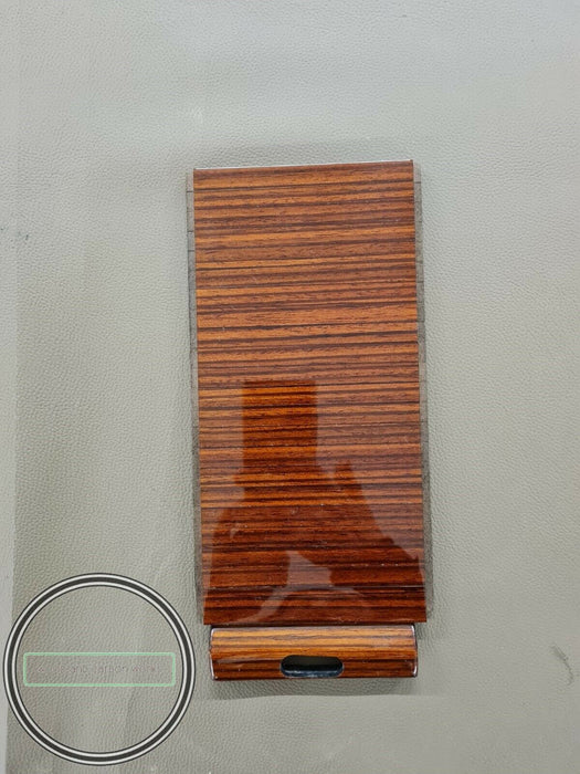 Mercedes W126 SEC Rollup Center Console Storage Box Zebrano Wood Sliding