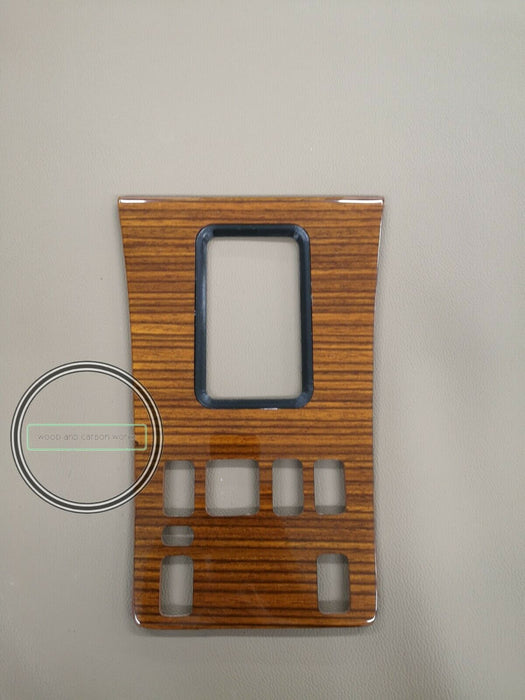Mercedes W126 500SEL 560SEL 560sec Zebrano Trim Center Shift Console Repro 83-88