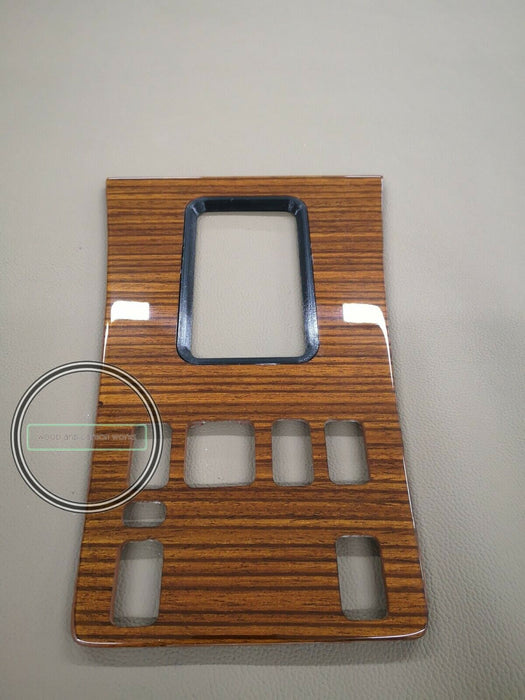 Mercedes W126 500SEL 560SEL 560sec Zebrano Trim Center Shift Console Repro 83-88