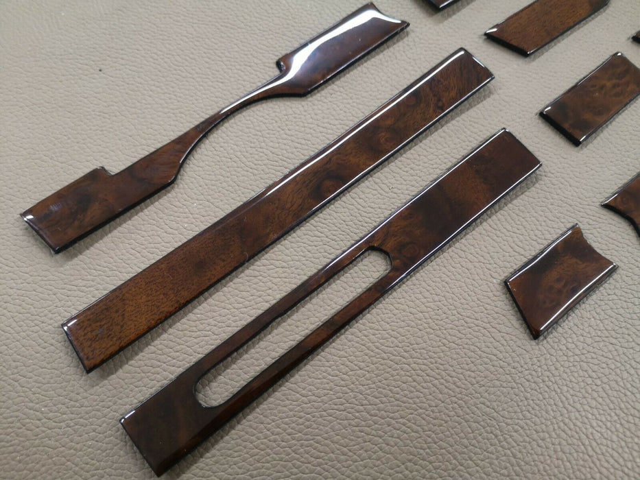 Mercedes sl r107 Wood Dashboard Trim Set Burlwood mercedes 560sl trim