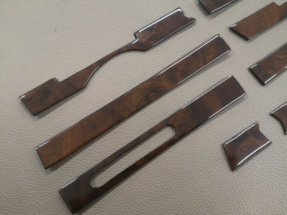 Mercedes sl r107 Wood Dashboard Trim Set Burlwood mercedes 560sl trim