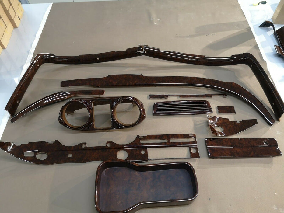 Mercedes W111 Coupe Wood Trim Set WITH GAUGE CASE Burlwood EARLY W112 W111