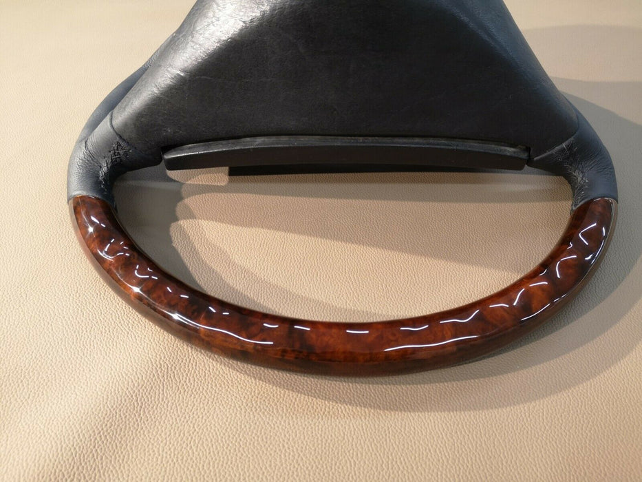 Mercedes r107 w123 w124 w201 wood steering wheel Walnut