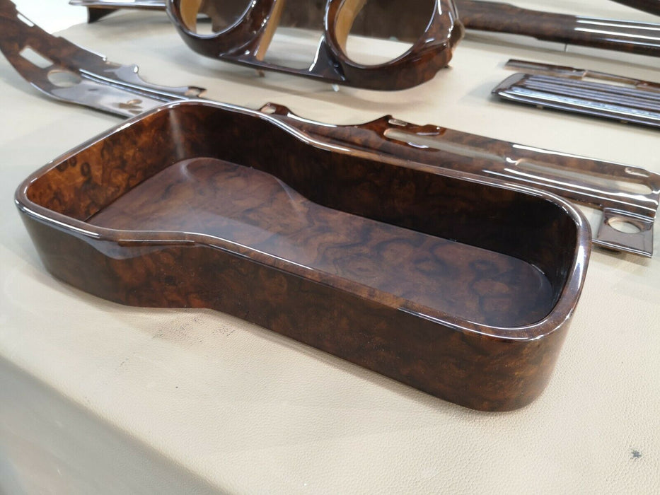 Mercedes W111 Coupe Wood Trim Set WITH GAUGE CASE Burlwood EARLY W112 W111
