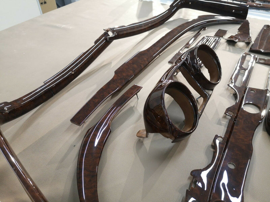 Mercedes W111 Coupe Wood Trim Set WITH GAUGE CASE Burlwood EARLY W112 W111