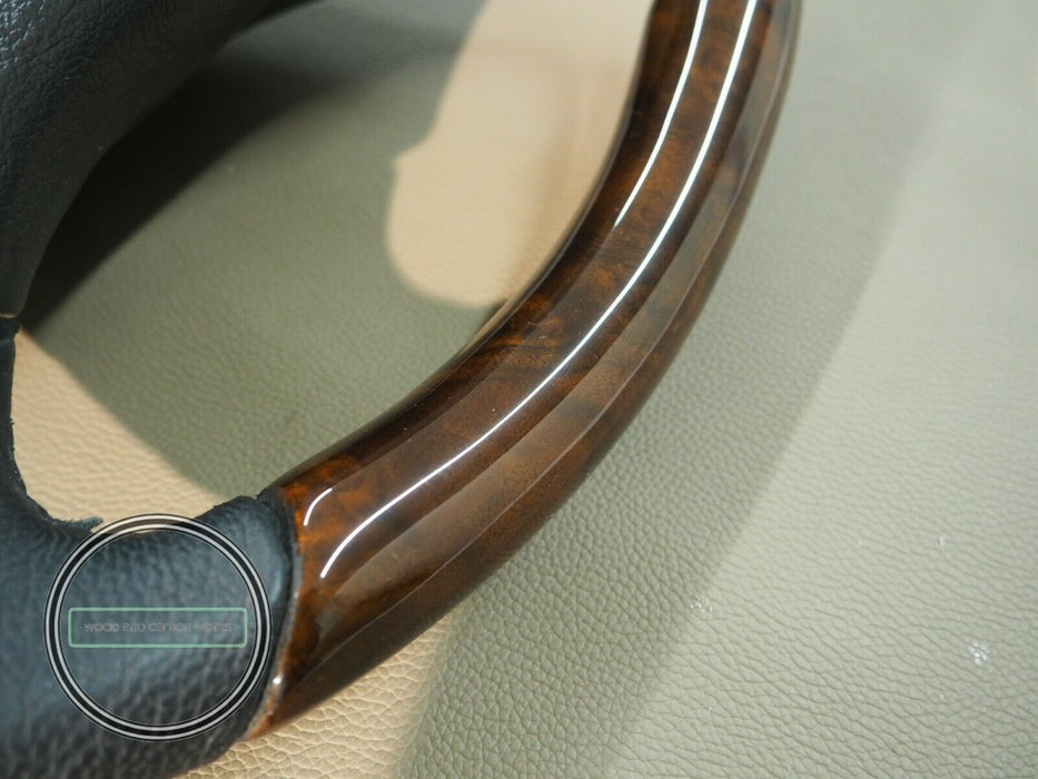 Mercedes R107 W201 W123 W124 W126 Steering Wheel Wood Burled Walnut