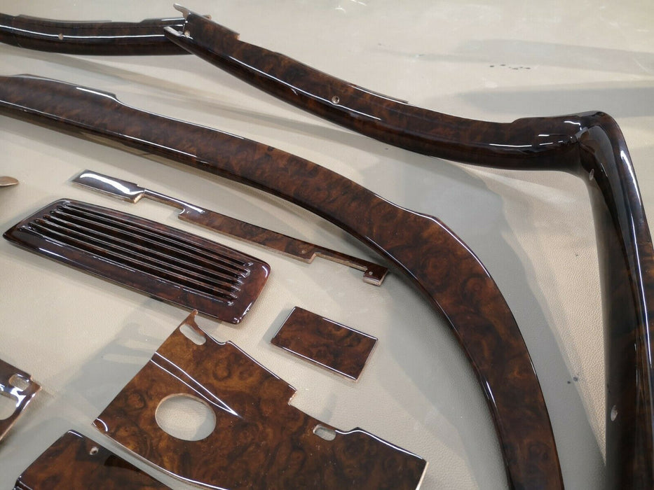 Mercedes W111 Coupe Wood Trim Set WITH GAUGE CASE Burlwood EARLY W112 W111
