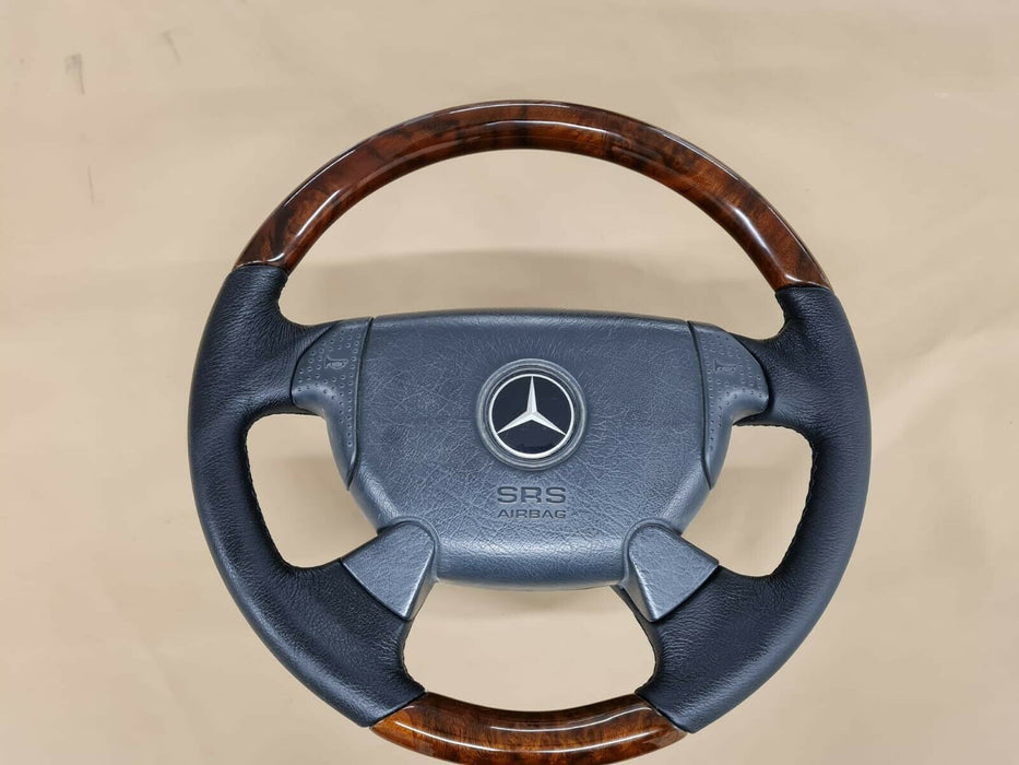 Mercedes W202 W208 W140 R129 R171 Wood steering wheel Walnut