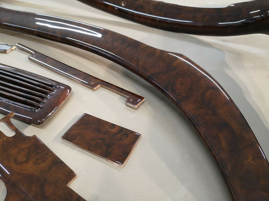 Mercedes W111 Coupe Wood Trim Set WITH GAUGE CASE Burlwood EARLY W112 W111