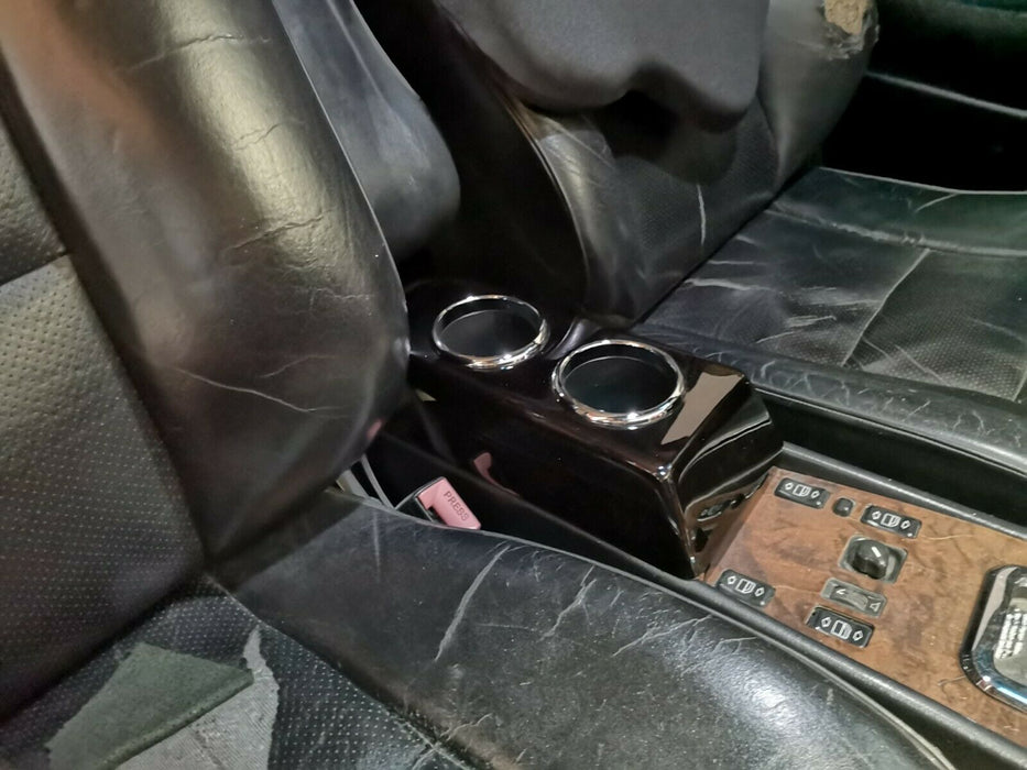 Mercedes W124 cup holder piano black similar w124 Cassette Box