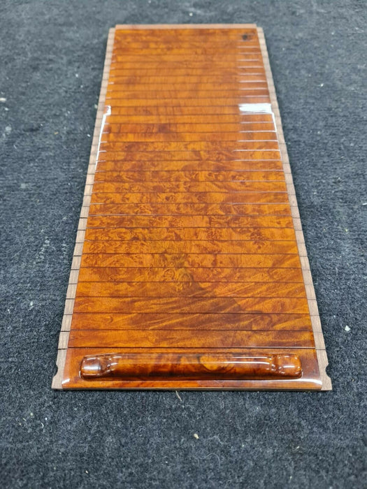 Mercedes Benz SL R129 Wood Blind center console accordion Walnut Light Burlwood
