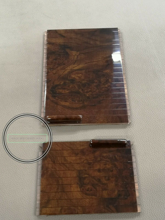 Mercedes Benz SL R129 armrest Blind center console accordion  Burlwood