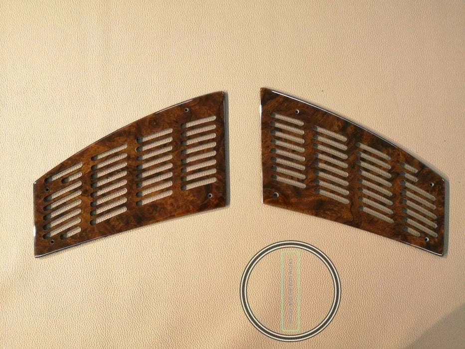 W126 mercedes front Speaker Cover Wood Fits sec models coupe or sedan
