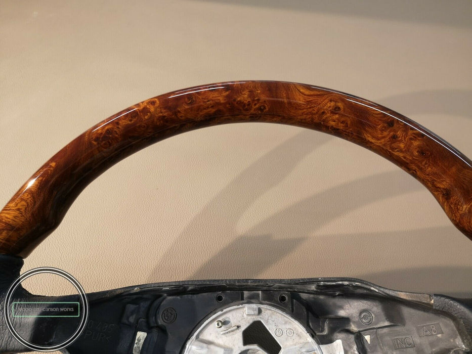 BMW E38 E39 E46 E53 wood steering wheel Wood BMW steering wheel
