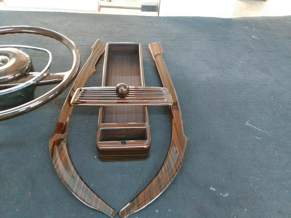 Mercedes W113 Wood Trim Set Steering 230sl 280sl Pagoda w113 ebony makkasar RHD