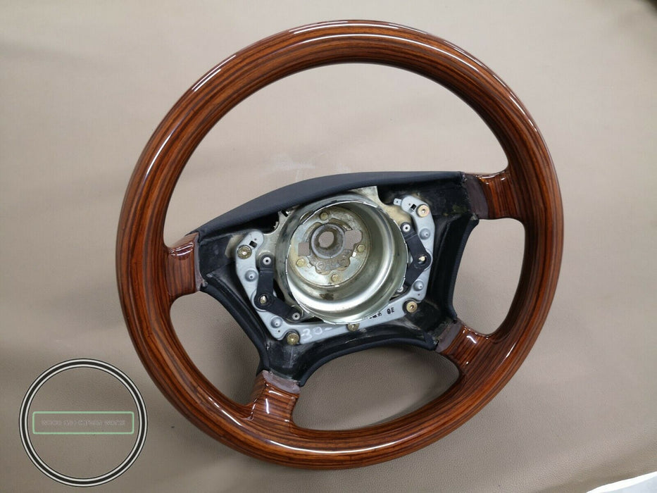 Mercedes Benz R129 w124 w140 w202 w208 w210 Wood Steering Wheel Full Zebrano