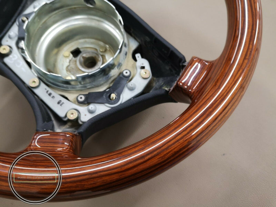 Mercedes Benz R129 w124 w140 w202 w208 w210 Wood Steering Wheel Full Zebrano